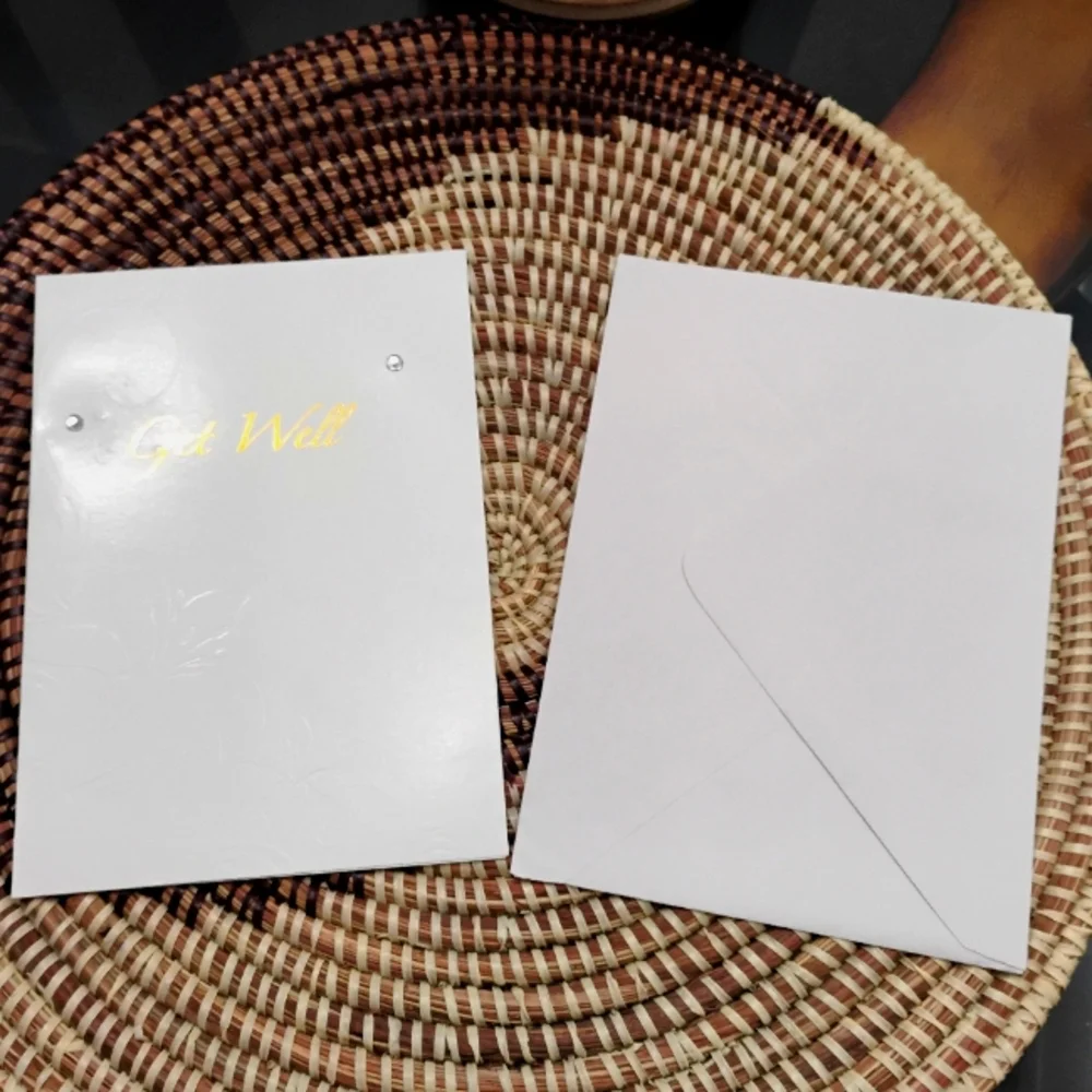 2 Get Well Soon Greeting Cards NEW